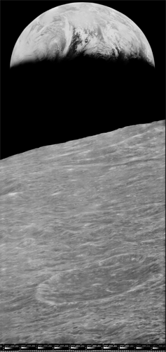 NASA Apollo 11 Lunar Orbiter photo